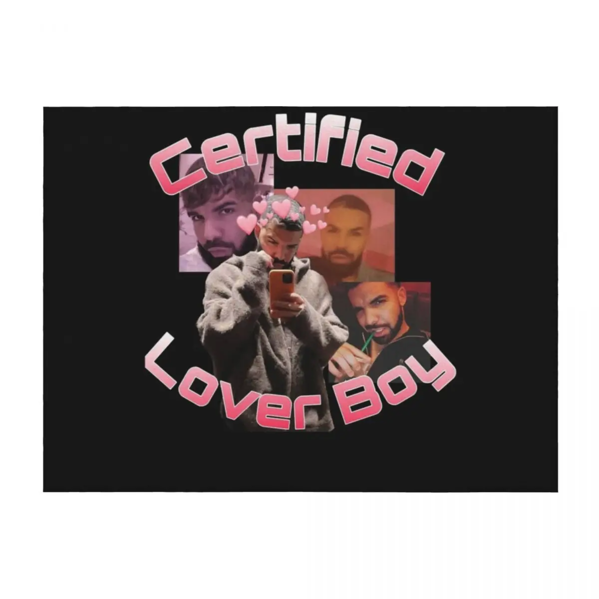 

Certified Lover Boy BBL Drake Throw Blanket Sofa Throw Custom warm winter for winter Blankets