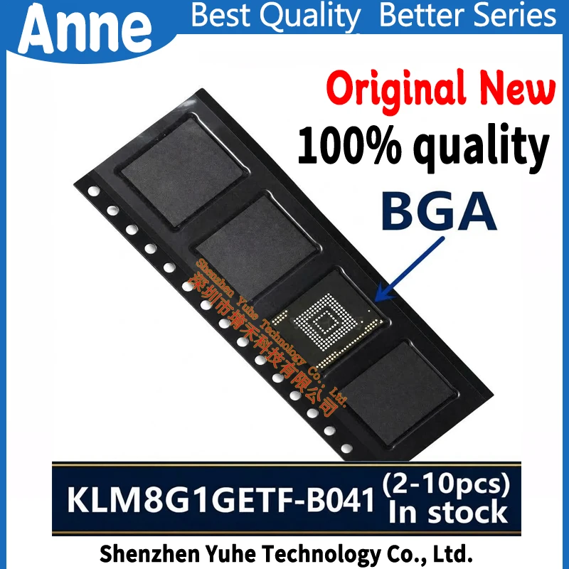 (2-10piece)100% New KLM8G1GETF-B041 KLM8G1GETF B041 8GB BGA Chipset