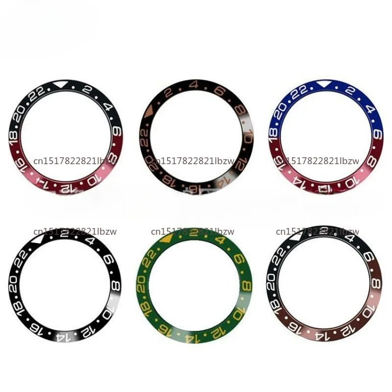 Suitable forStandard 38mm Purple Ceramic Bezel Inserts Suit for GMT/Sub Watch Case Fashion Slopping Case Ring Modified Watch
