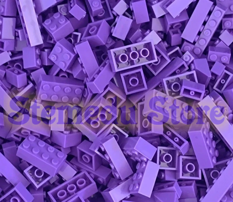 120 Stück Bausteine Bulk Lot Pack sortiert nach Farbe Ziegel Block platte Spielzeug kleine Partikel Bulk-kompatible Legoeds