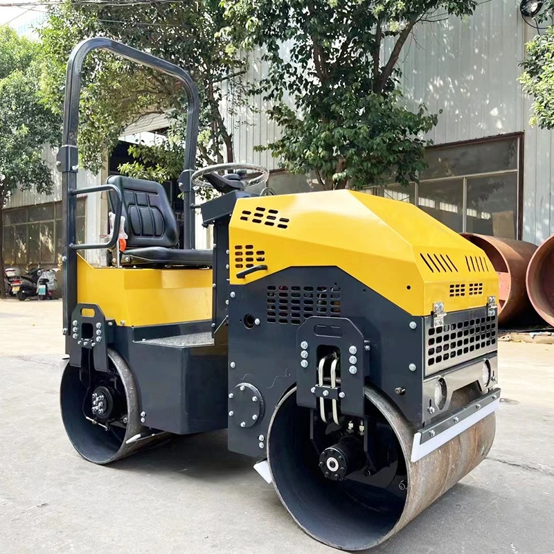 Seat-mounted double-wheel small road roller asphalt pavement single-wheel double-wheel vibration compaction machinery