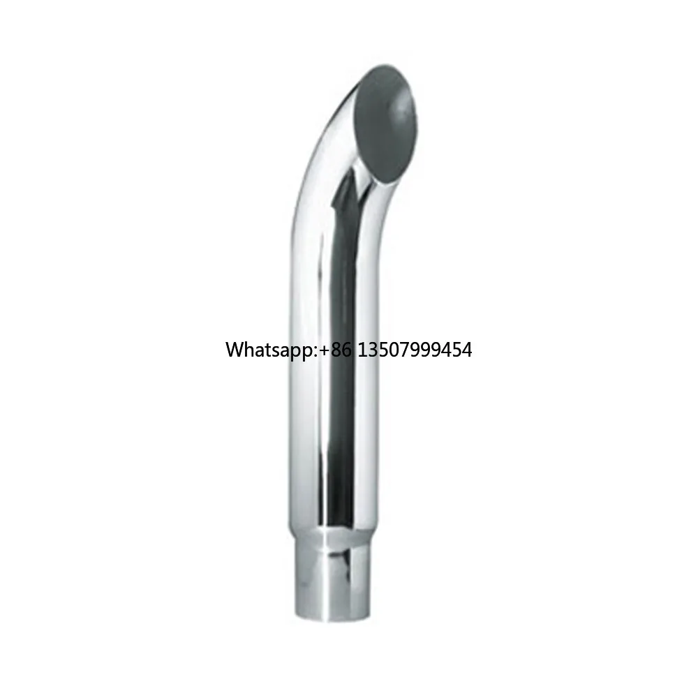 

Heavy Duty Truck And Universal Exhaust Pipe Curved Or Straight Chrome Exhaust Stack Truck Parts