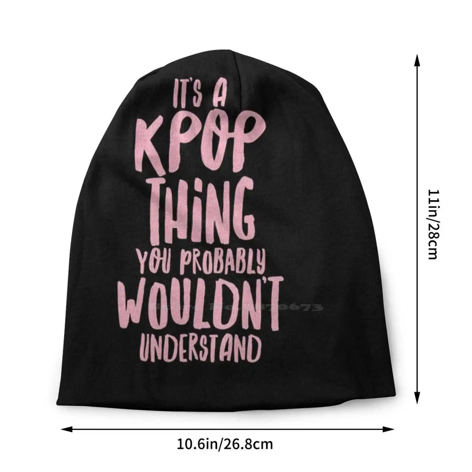 It's A Kpop Thing Knitted Hat Warm Beanie Outdoor Caps Kpop Funny Joke Text Humor Korean Music K Pop Cute Fandom Fangirl