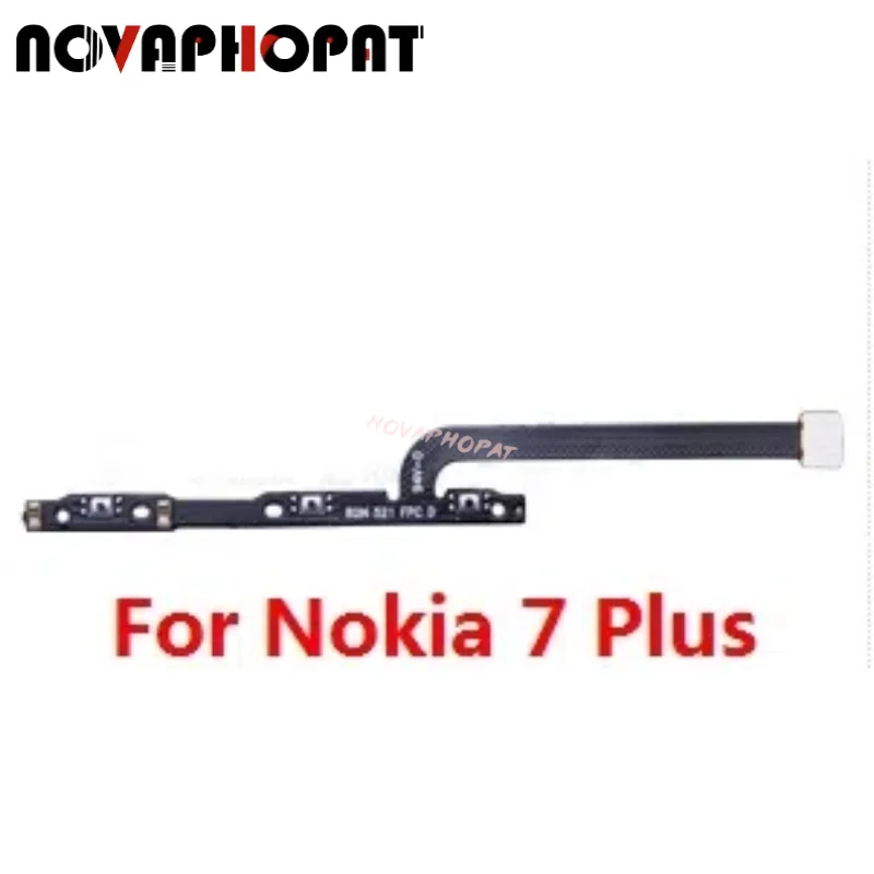 

Novaphopat For Nokia 7 Plus Power On Off Volume Up Down Ribbon Power Button Flex Cable Ribbon