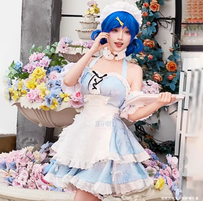 Sirène mélodie Hanon Hosho Cosplay Pichi Pichi Pitch Costume Halloween fête robe de chambre femme douce Lolita uniforme accessoires perruque ensemble
