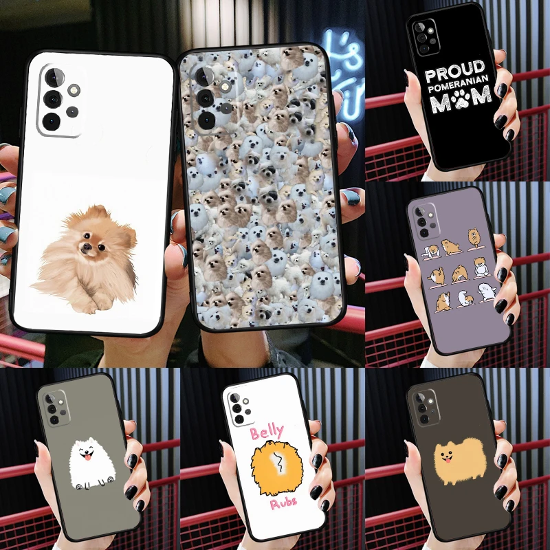 Pomeranian Dog Yoga Case For Samsung Galaxy A54 A34 A24 A14 A73 A53 A33 A23 A13 A52 A32 A22 A12 A51 A71 Cover