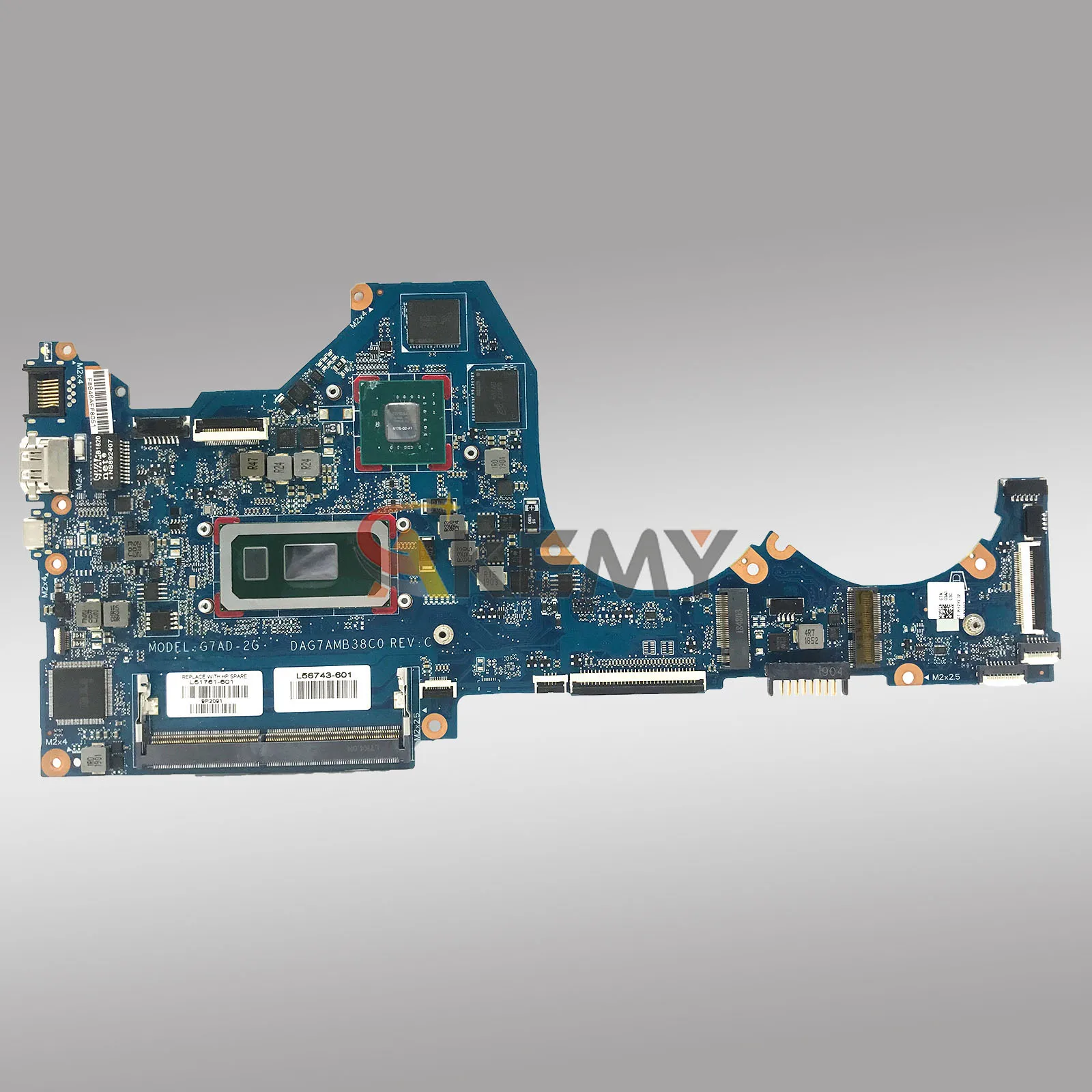DAG7AMB38C0 Płyta główna do laptopa HP Pavilion 14-CE z procesorem i5 i7 8. generacji, kartą graficzną MX250, L51762-601 L51761-601, w 100% przetestowana