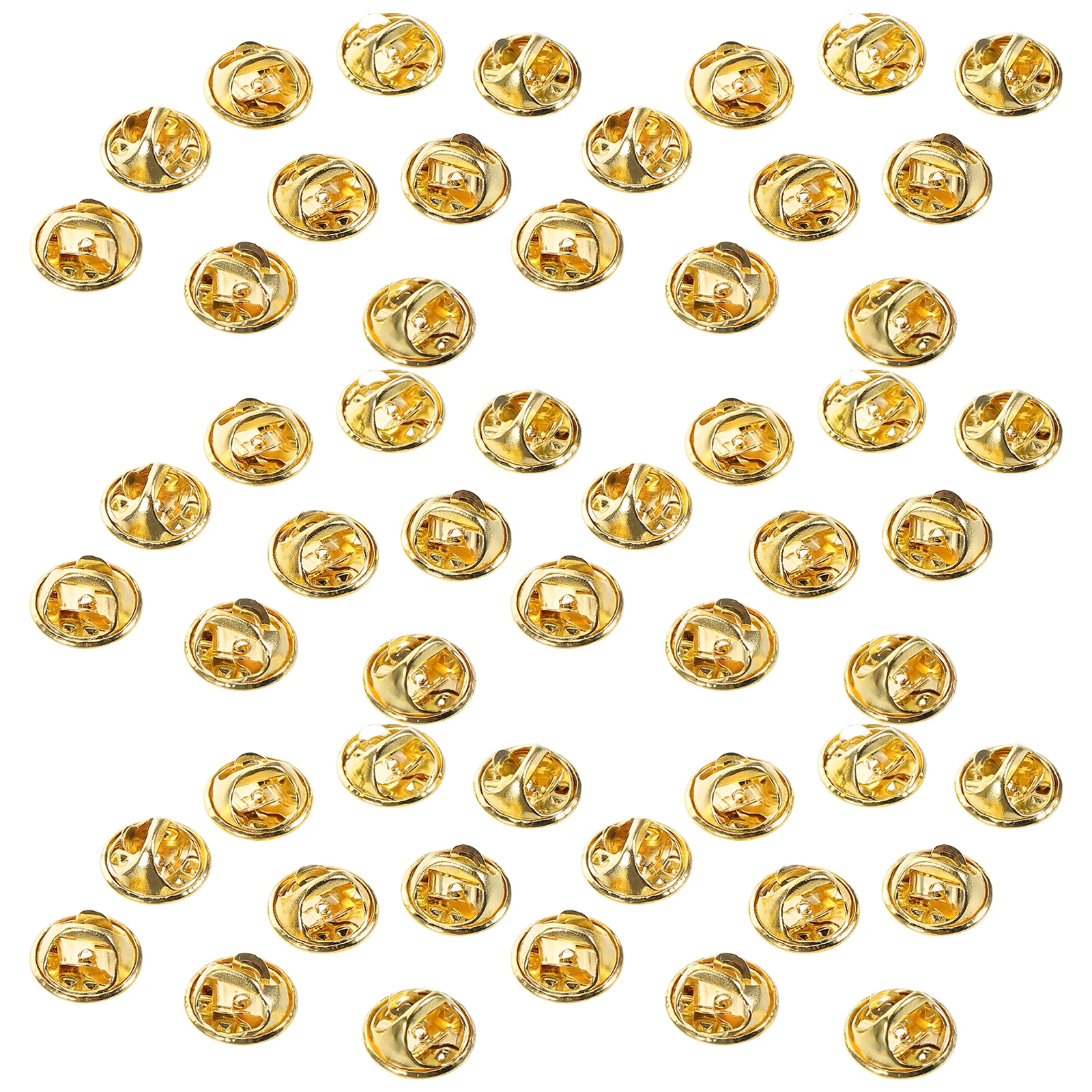 

100 Pcs Pin Butterfly Hat Brooch Backs Locking Clasp Brass Tie Safety Keeper Fastener Jewelry Craft Accessories