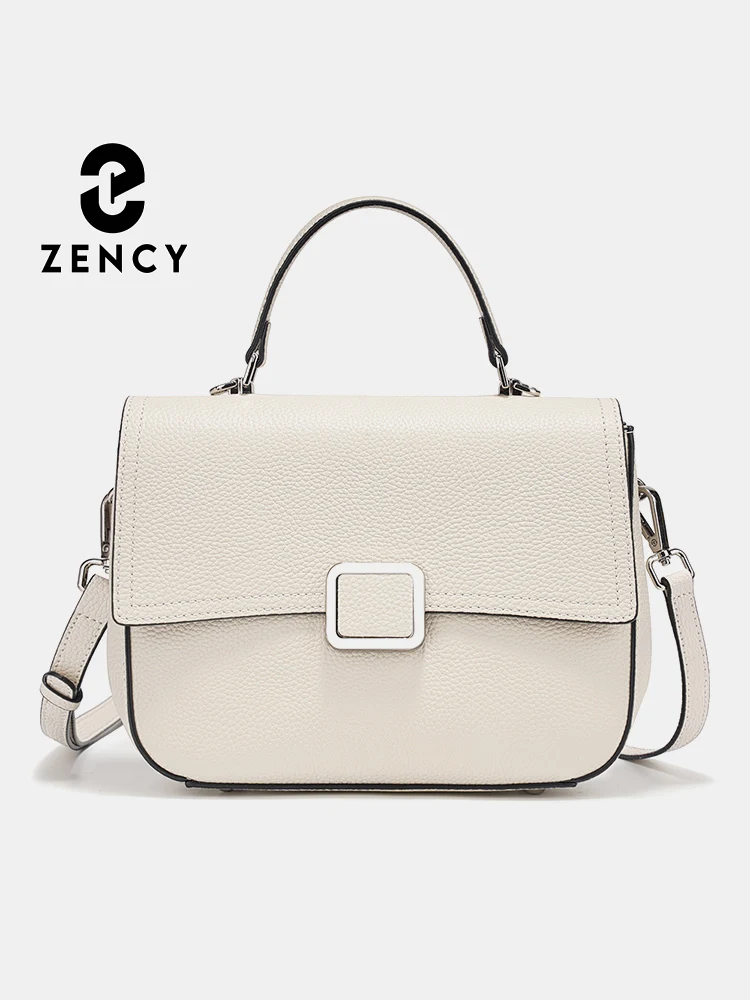 

Zency Women's Genuine Leather Square Bag Fashion Women's Crossbody Shoulder Bag Daily Casual Handbag Luxury Designer Bag 2026