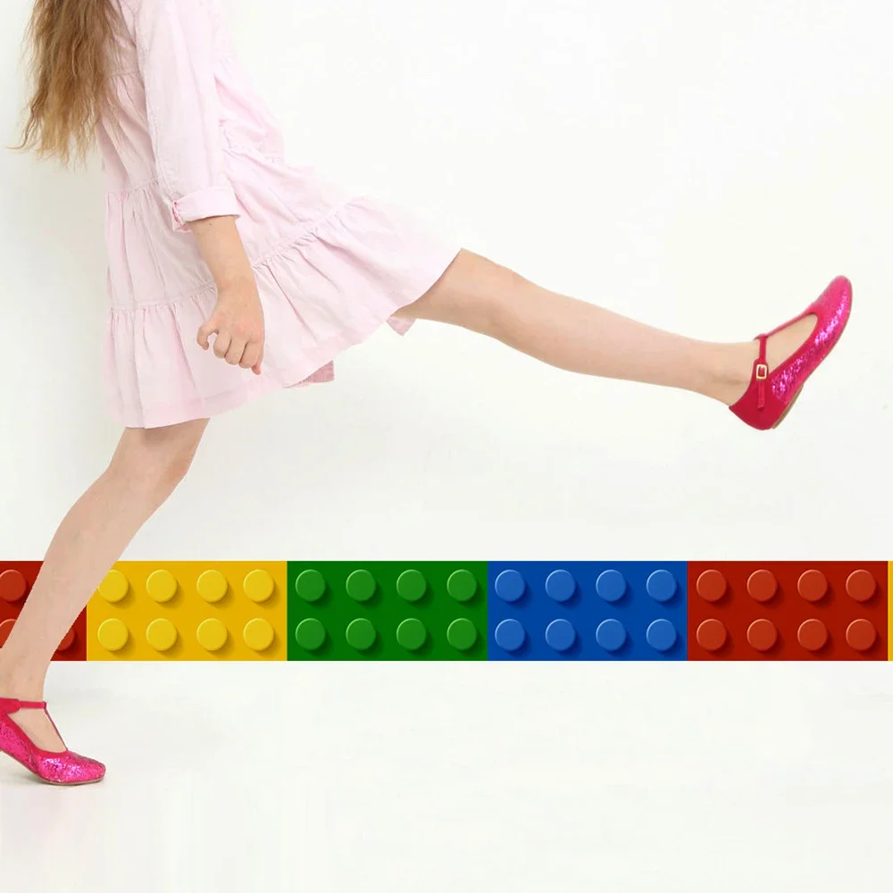 ورق حائط مكعبات ثلاثية الأبعاد لغرف الأطفال ، ديكور المدرسة ، ملصق حائط من كلوريد البولي فينيل ، حدود ، فينيل ذاتي الصنع ، أطفال ، فصل المراهقين ، لاصق