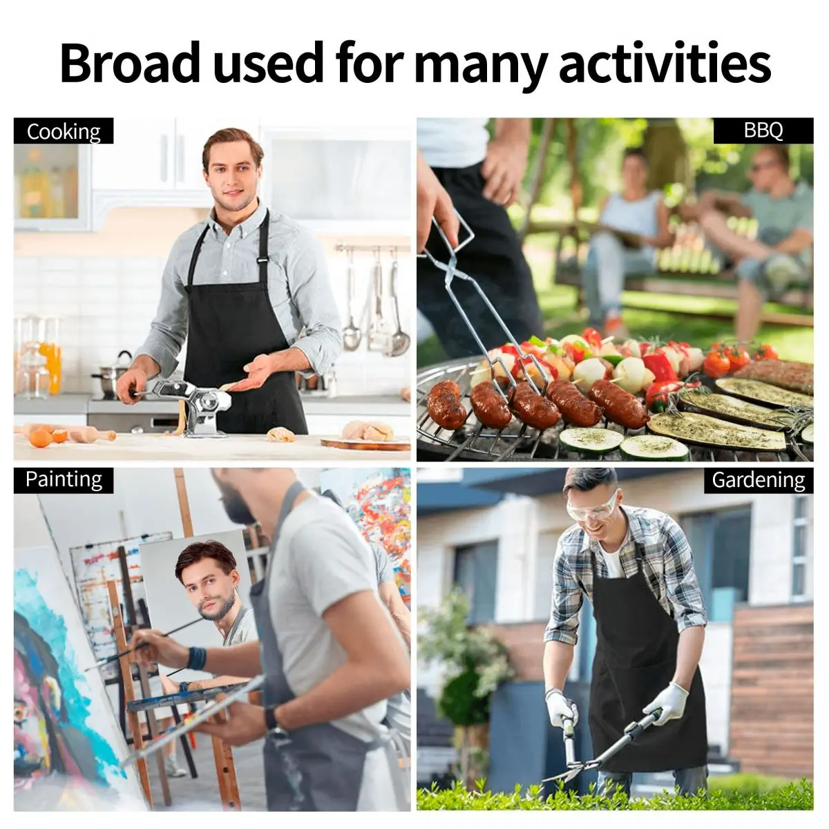 Game Tom Clancys The Division SHD Seal Aprons Chef Cooking Tablier Sleeveless Bib Kitchen Cleaning Pinafore Women Men Gardening view 6
