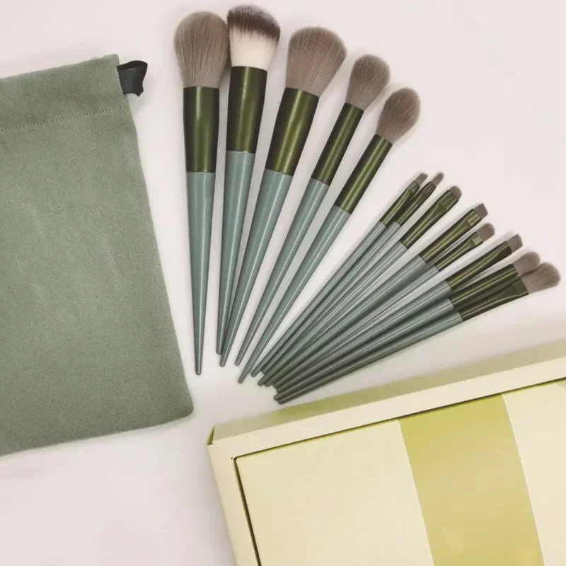 Set di pennelli per trucco, correttore, fard, cipria in polvere, ombretto, evidenziatore, fondotinta, strumenti di bellezza, 13 pezzi