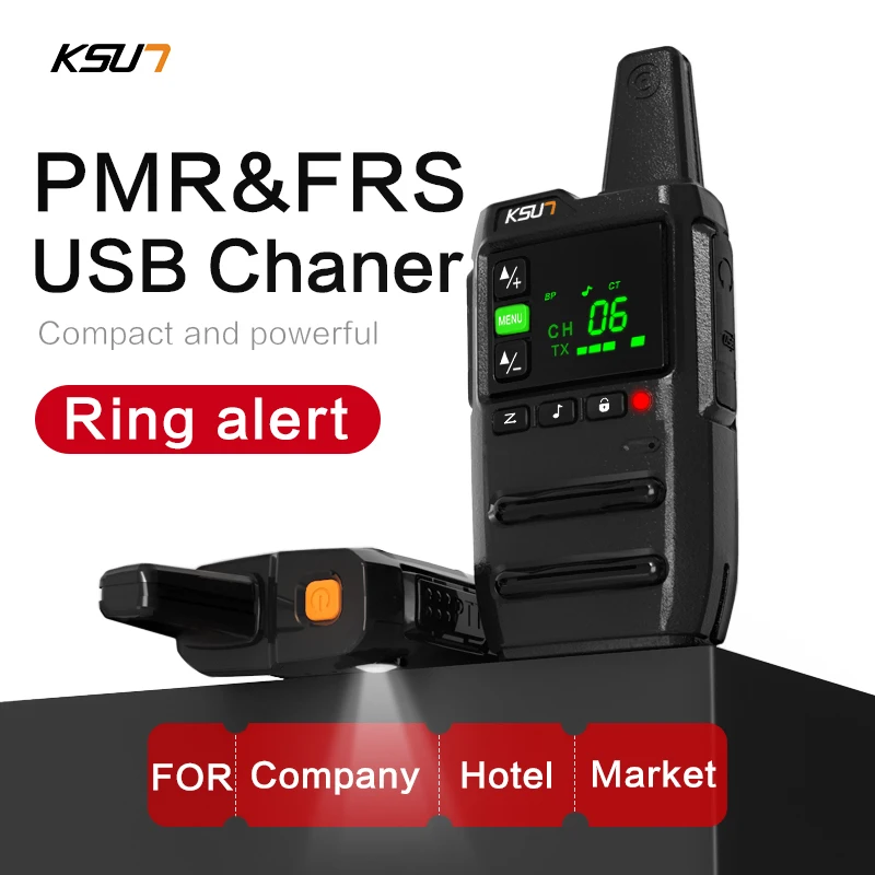 KSUTGZ20 Mini Walkie Talkie PMR446 Radio 2 Buah Termasuk Radio Amatir Comunicador Stasiun Portabel Perangkat Komunikasi Nirkabel