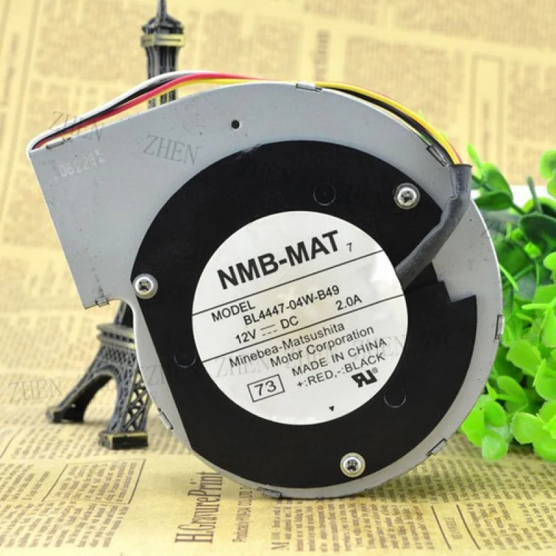Y    1PCS New for  NMB BL4447-04W-B49 DC12V 2.0A 4pin Turbo Centrifugal Fan # QW.