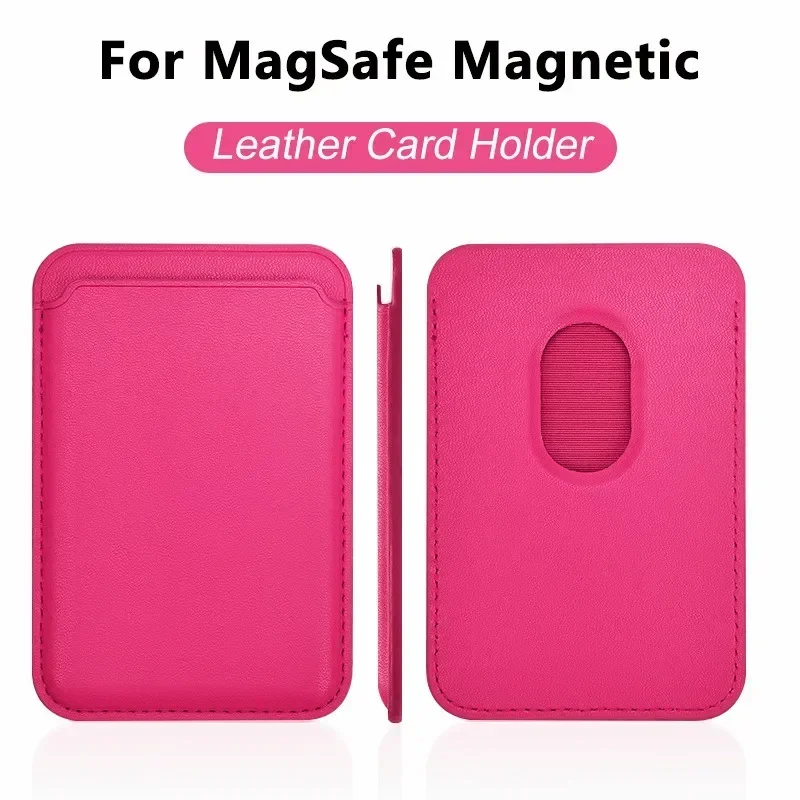 Voor Magsafe Accessoires Magnetische Portemonnee Houder Lederen Case Voor iPhone 13 12 14 15 16 17 Pro Max Kaarthouder telefoon Portemonnee Cover