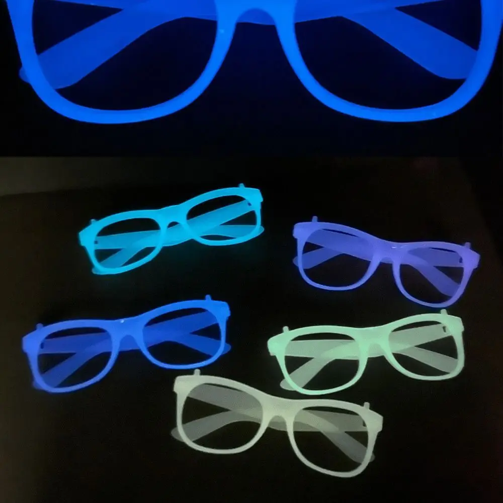 

Glow in The Dark Luminous Glasses Flashing Party Supplies Glowing Glasses Halloween Decoration Fluorescent Glasses KTV