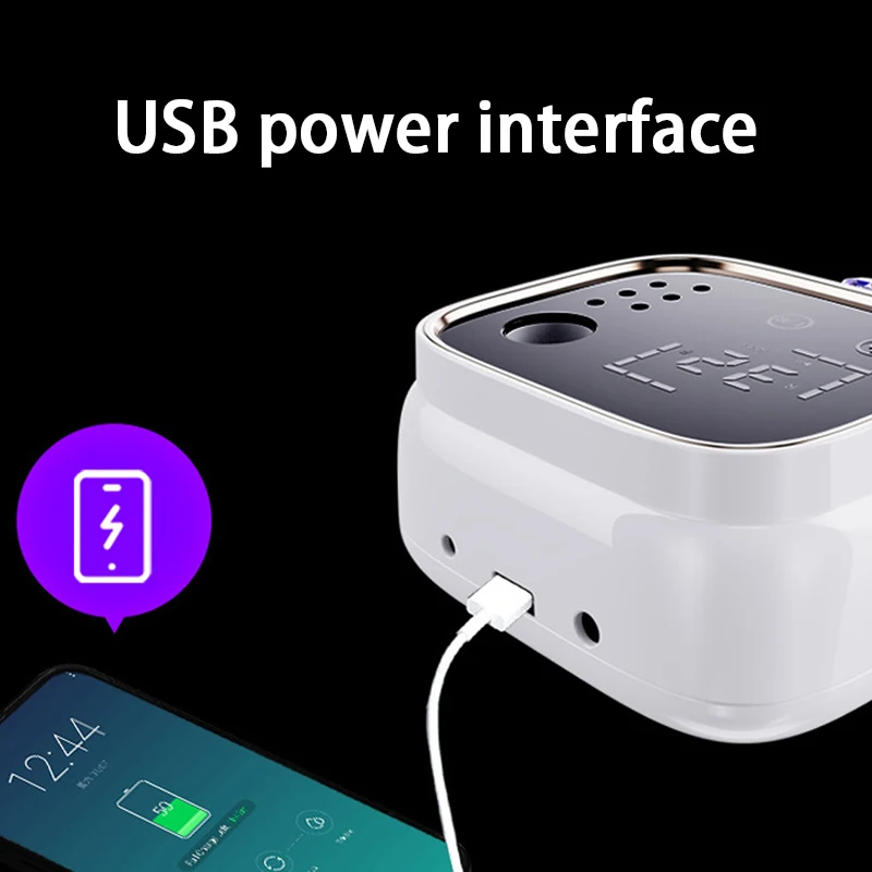 プロ用ネイルドリルマシン 45000RPM高速ネイルファイルマシン LCDスクリーン USB充電ポート付き ネイルアートサロン/自宅用