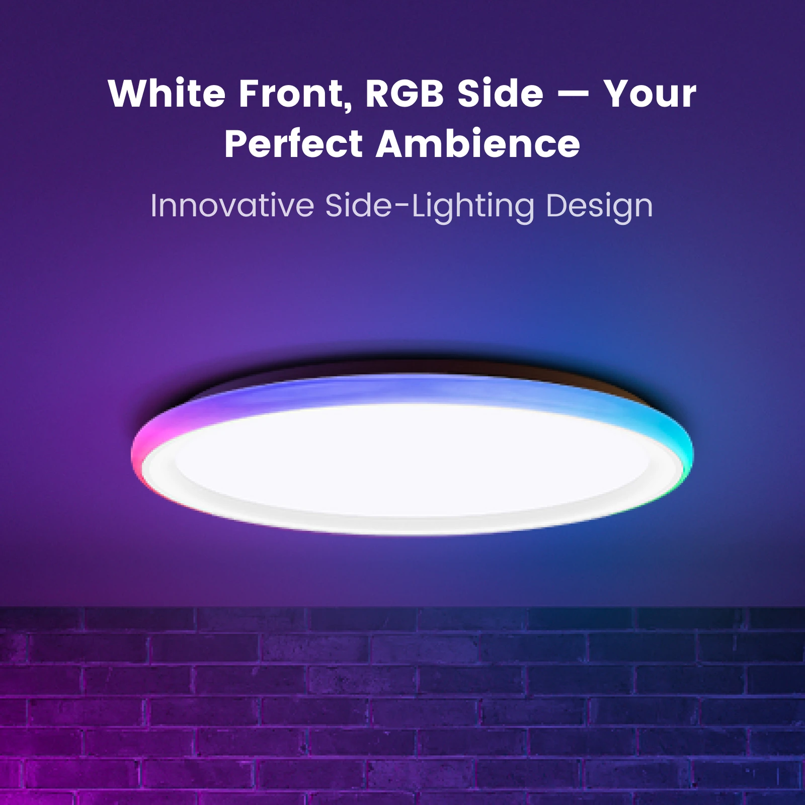 Immagine 3: Lampada da Soffitto Intelligente Yeelight RGB Mars con Illuminazione a Colori, Controllo Vocale WiFi, Ra90, Compatibile con Mi Home, Google e SmartThings