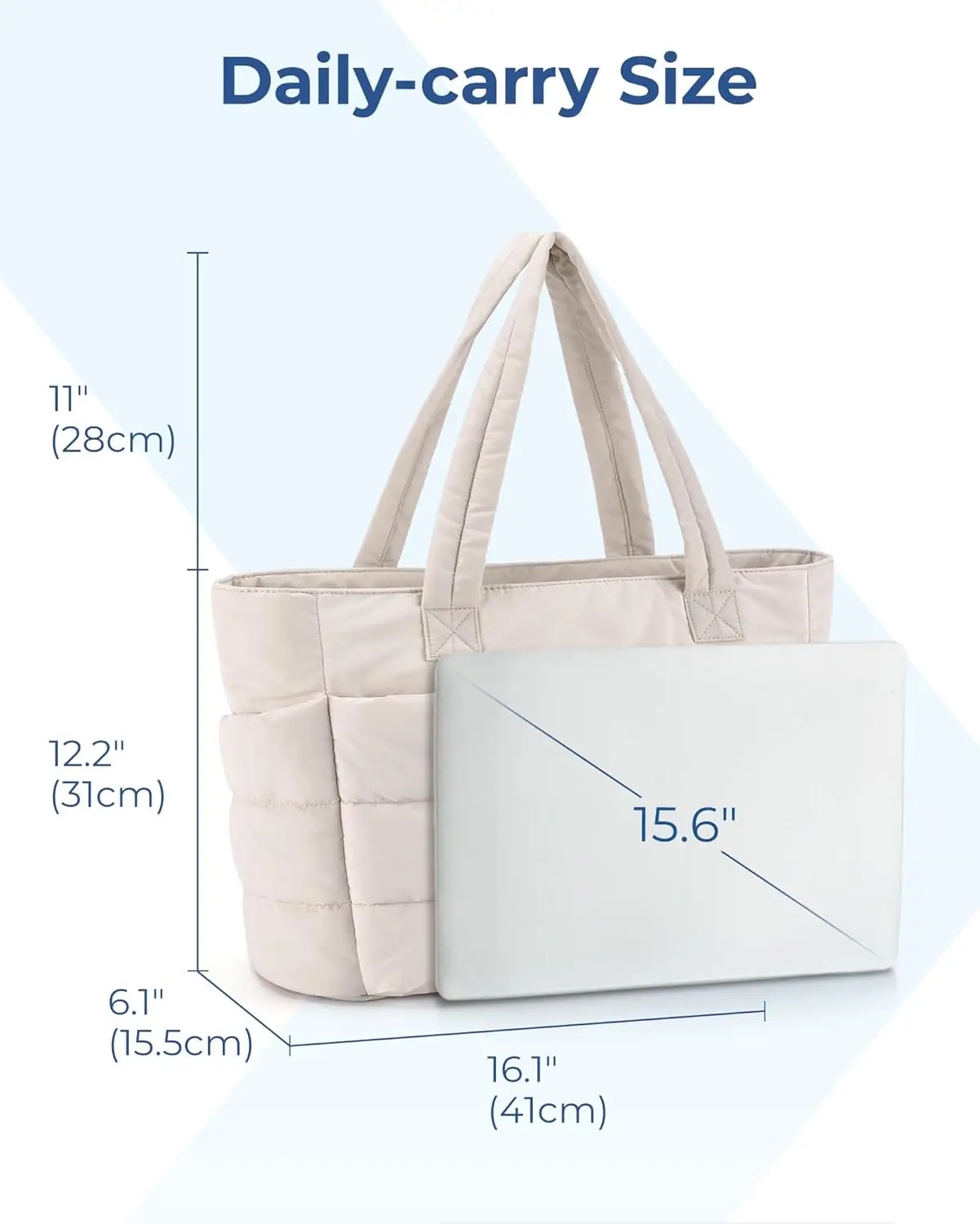 Borsa tote semplice di grande capacità, borsa tote in tela