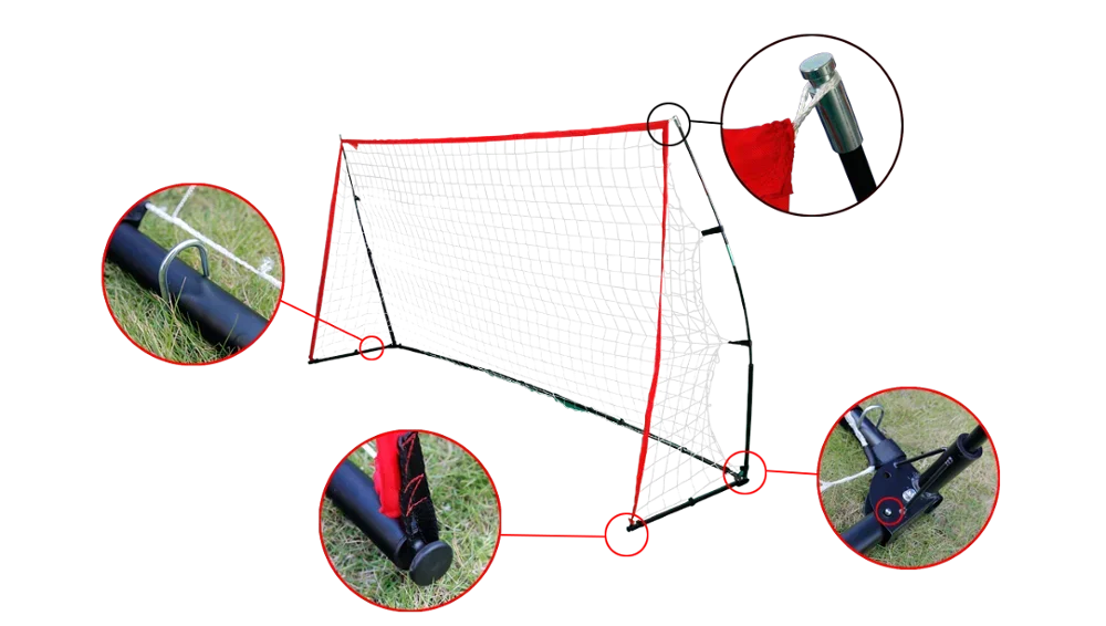 12x6 Ft Portable Foldable Soccer Net Target Goal 210D Oxford Polyester+ Sport Net 95069900 ANCHEER or OEM CN;GUA