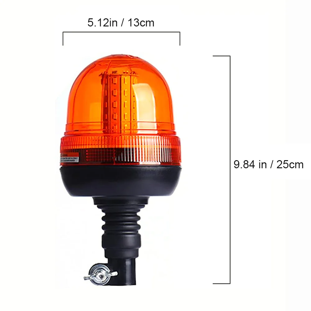 60 LED Rotating Warning Light for John Deere Tractor Truck Flashing Amber Flexible Emergency Strobe Lamp Beacon Forestry Agco