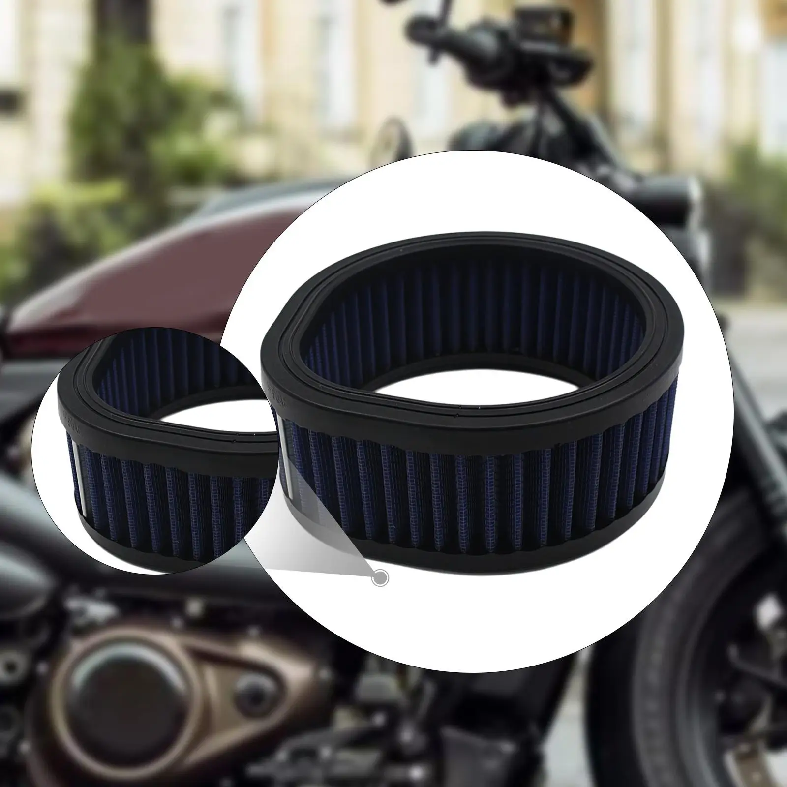 

High Efficiency Motorcycle Air Filter Intake Cleaner Replacement Motorbike Accessory for Harley Models S and S Super E G Series