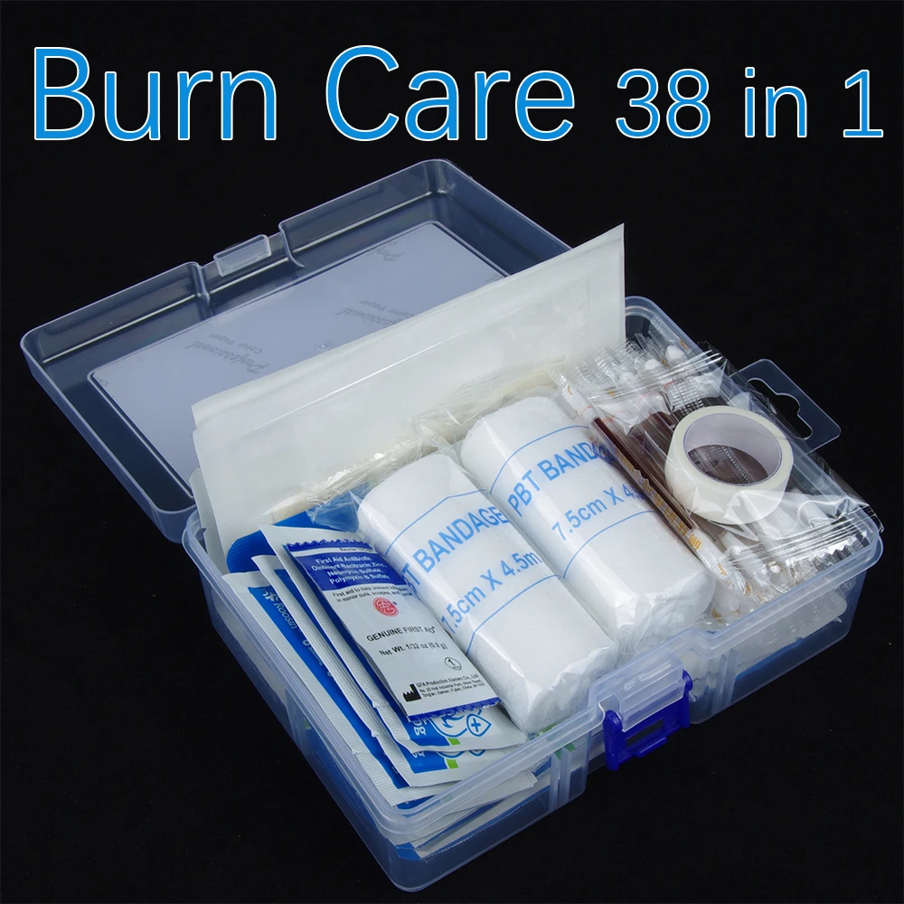 Medical Burn Dressing Non-woven Scald Pad Wound Care Anti-infection Antibiotic Ointment Gel First Aid Kit Hydrogel Burncare Ifak