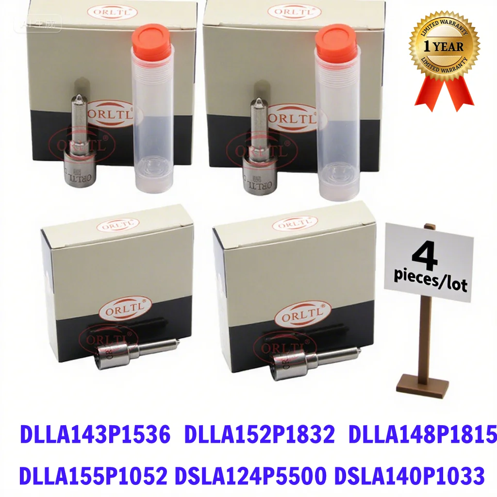 

4 шт. DLLA152P1832 DLLA148P1815 DLLA143P1536 DLLA155P1052 DSLA124P5500 DSLA140P1033 для дизельной форсунки Common Rail BOSCH