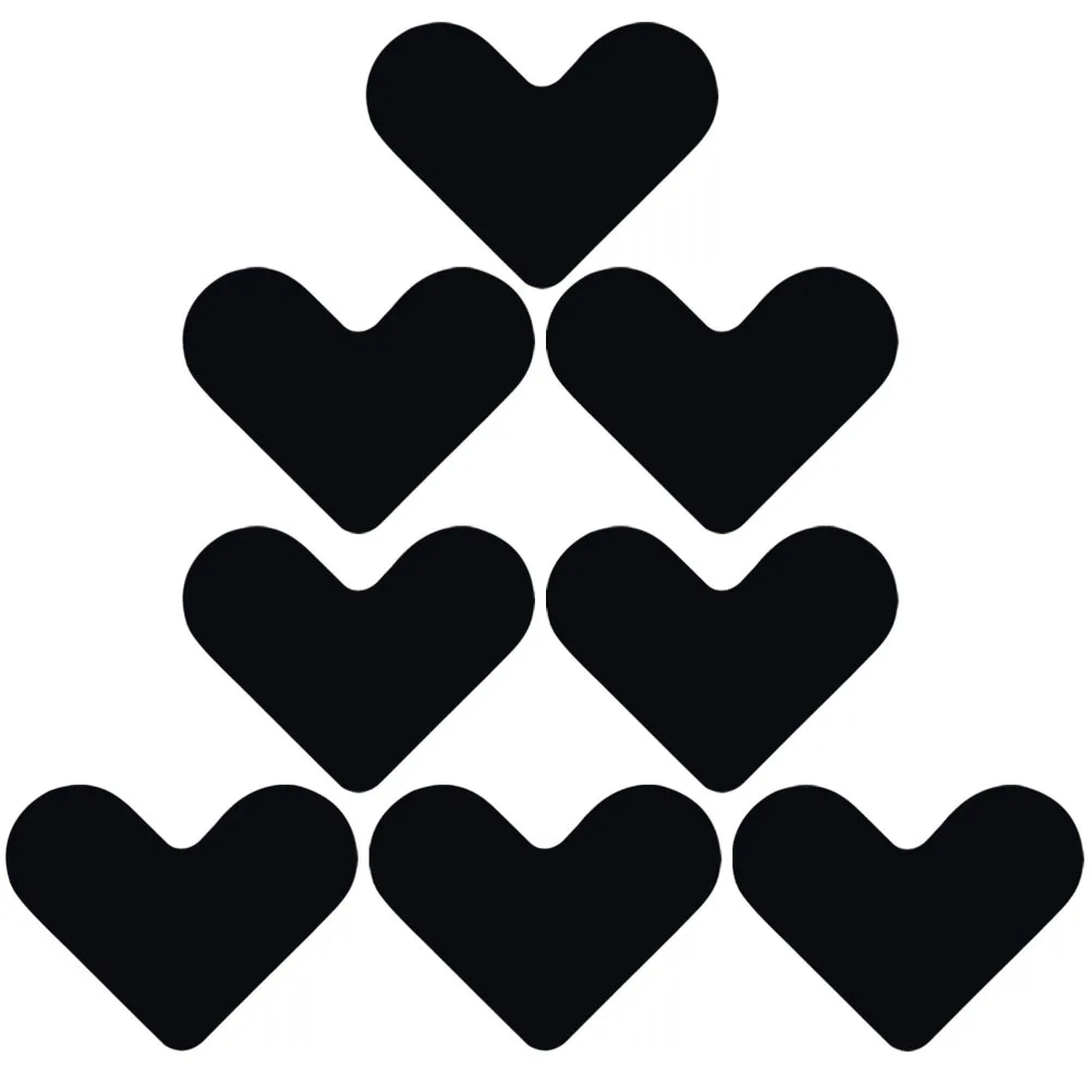 8개 논슬립 러그 패드 하트 모양 카펫 그립퍼 하드우드 타일 라미네이트 바닥에 러그를 고정시켜주는 러그 테이프