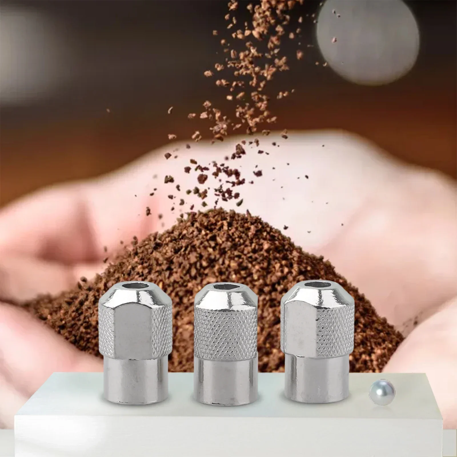 Grinder Chuck Nuts Garden 3pcs 8*0.75mm Easy To Install Save Time Silver Zinc Alloy For 8*0.75mm Electric Grinder