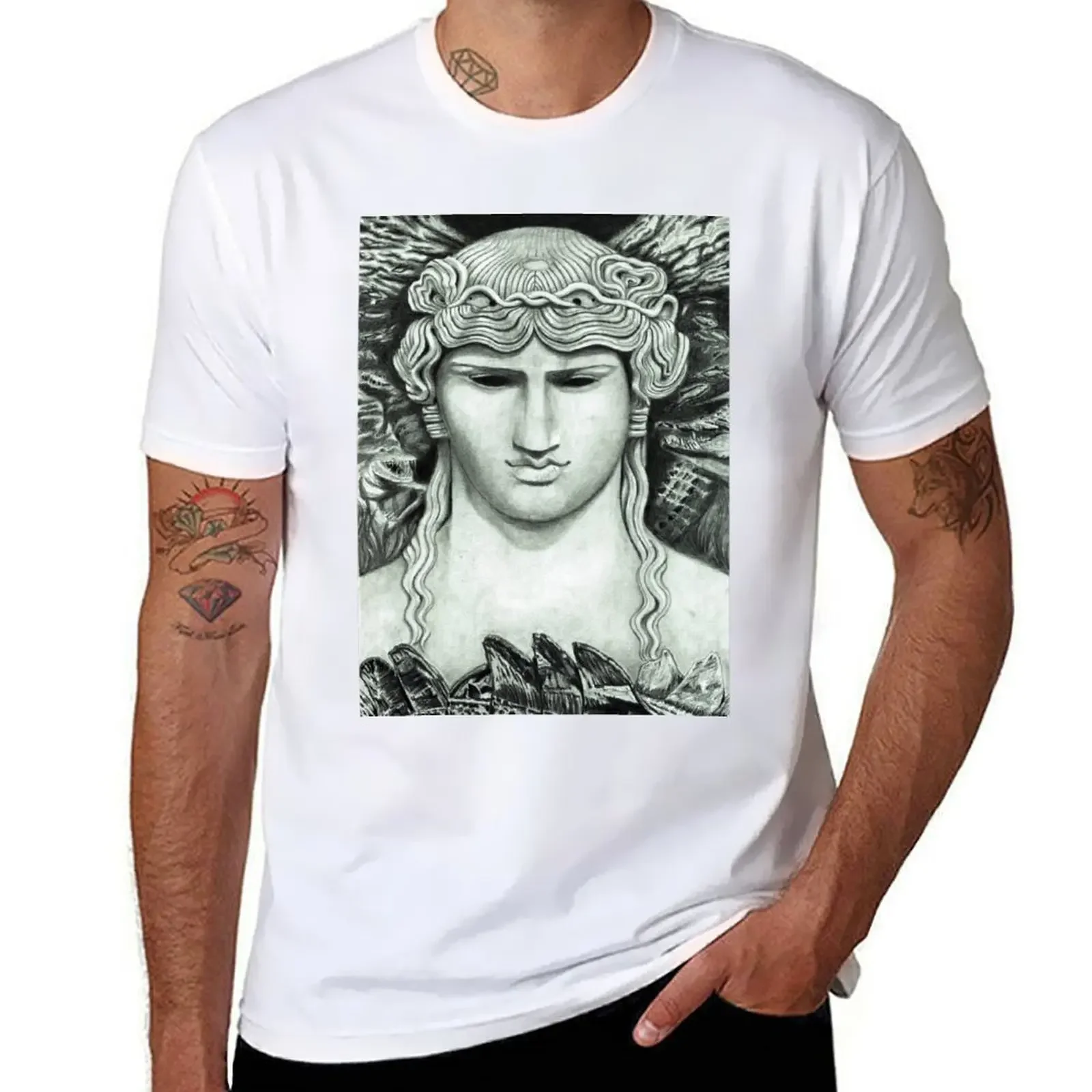 Antinous in the Nile T-Shirt hippie clothes new edition plus sizes mens pack Summer fashion New Arrival Cotton Short Sleeve 2024