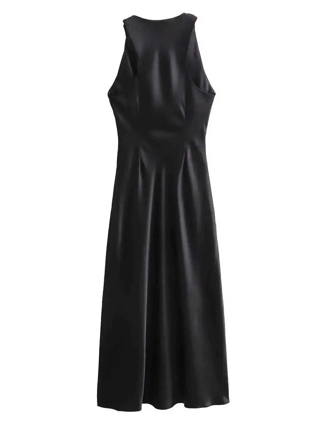 Satin Ruched Long Dresses For Women Sleeveless Summer Dress Woman Off Shoulder Party Womens Dresses Beach Female Dress