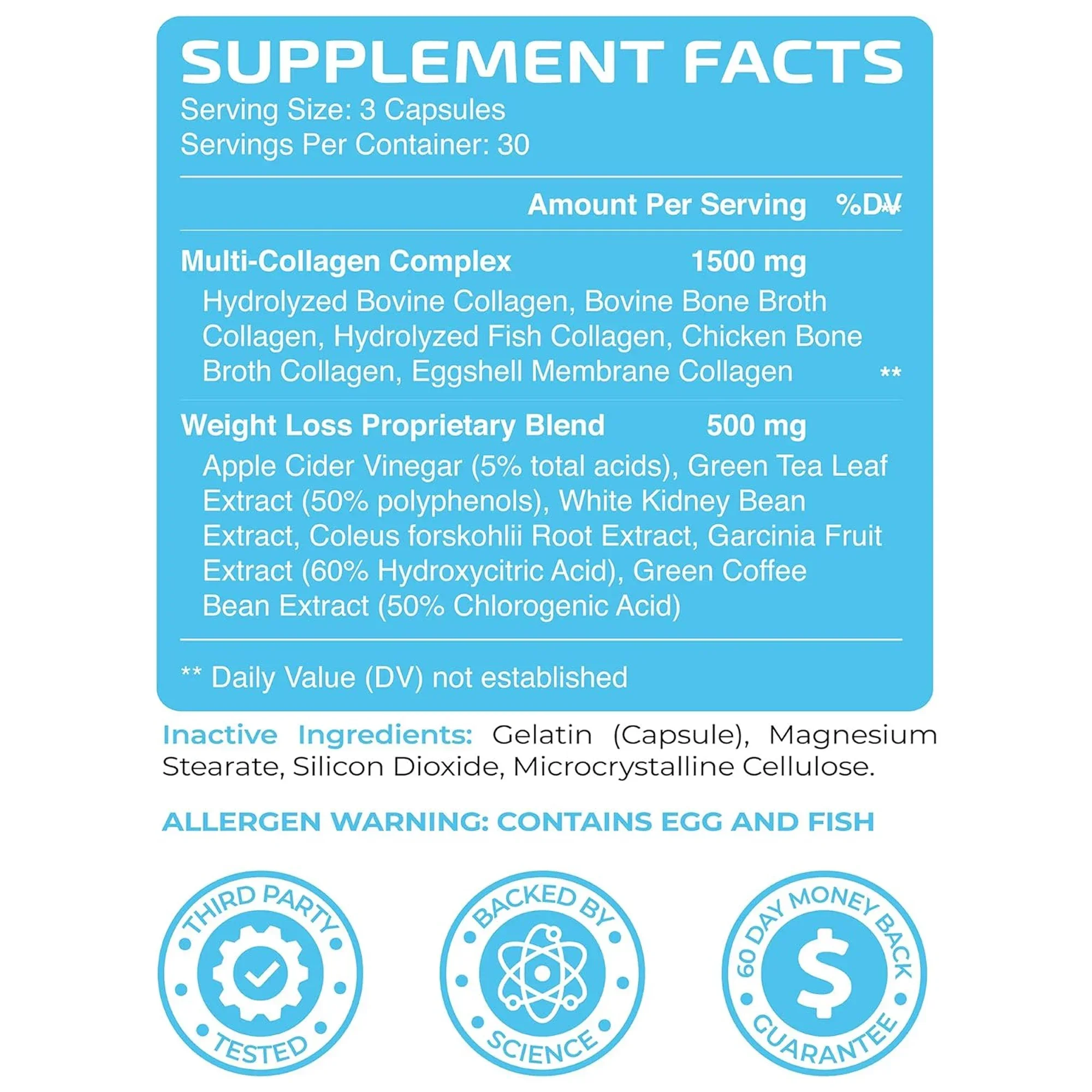 Collagen Fat Burner Capsules - Fat Burn, Metabolism Booster & Weight Loss Support