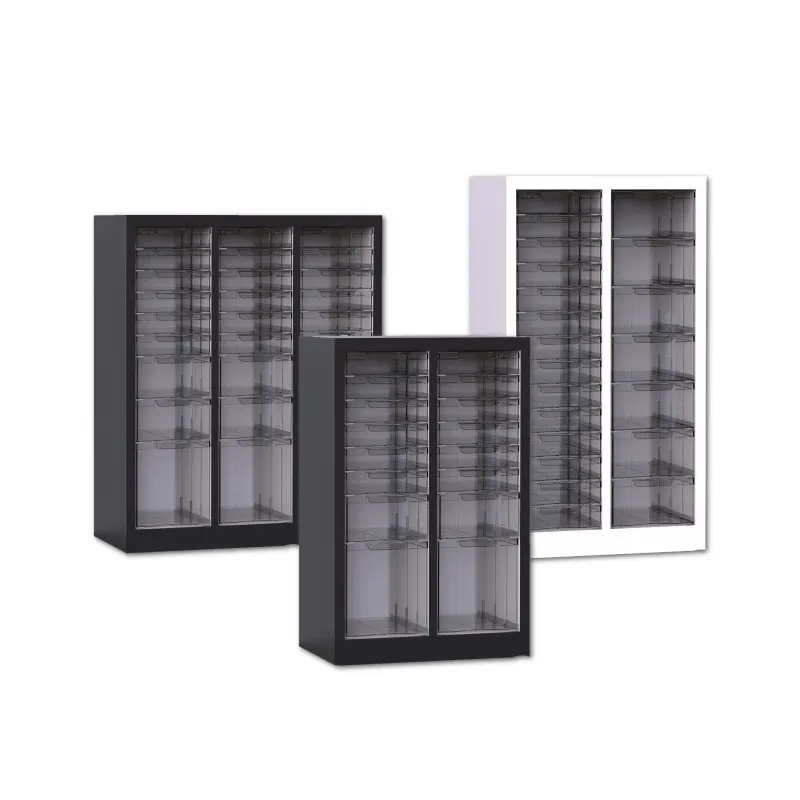 Household drawer type cosmetics toys baking classification flat bottom storage cabinet thickened