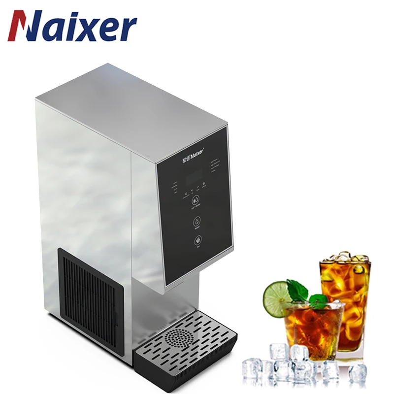 

Naixer China Commercial Countertop/Desktop Ice Maker Machine for Pellets/Bullet Ice, Electronic Design, Guangzhou Supplier