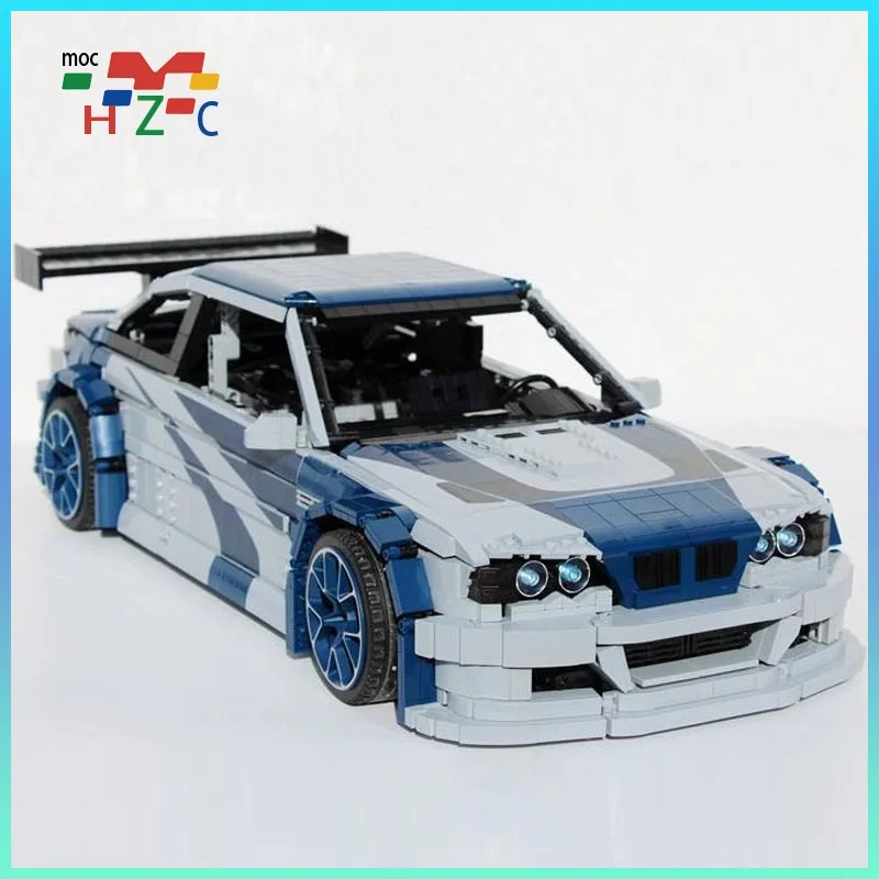 M3 E46 GTR Most Wanted - Remote Control Model Supercar Racing vehicle building blocks Toy Birthday gift MOC-142015