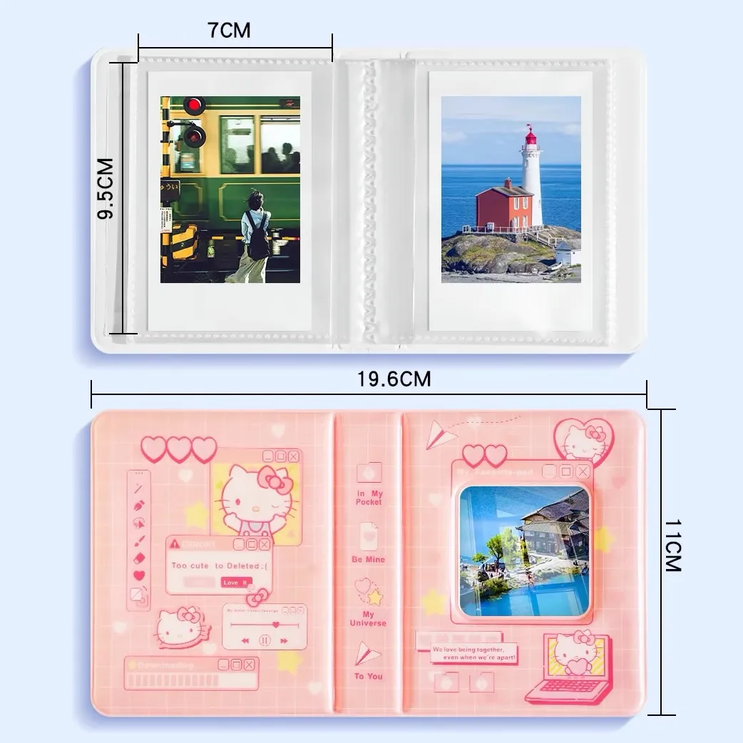 Sanrio Hello Kitty Photo Album Book Kawaii 3-Inch Photo Storage Album Cute Card Storage Holder Cards Collect Toys Gift for Kids image 5