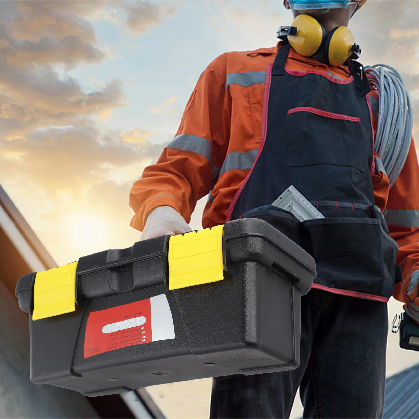 DIY 프로젝트용 전기 기술자 목수 10인치 공구함 가정 프로젝트 10인치 컴팩트 디자인 경량 디자인