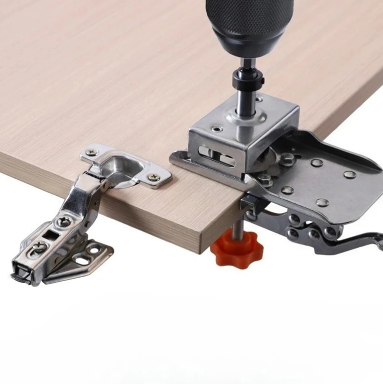 

for Door Cabinets DIY Woodworking Tools 35mm Hinge Boring Jig Kit Woodworking Hole Drilling Guide Locator