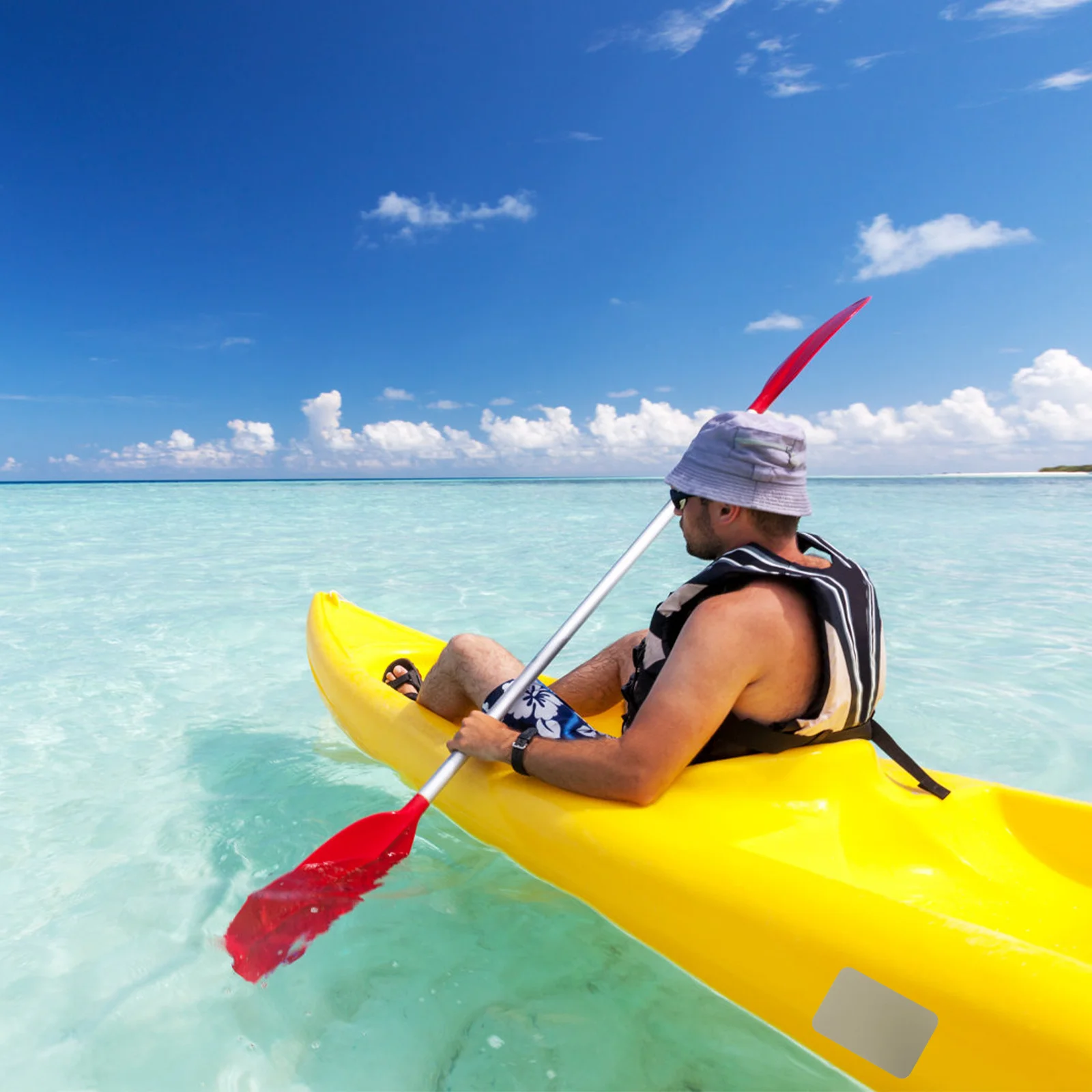 

6Pcs Waterproof PVC Repair Patch Inflatable Boat Kayak Repair Patch Durable Self-Adhesive for Canoe Air Mattress