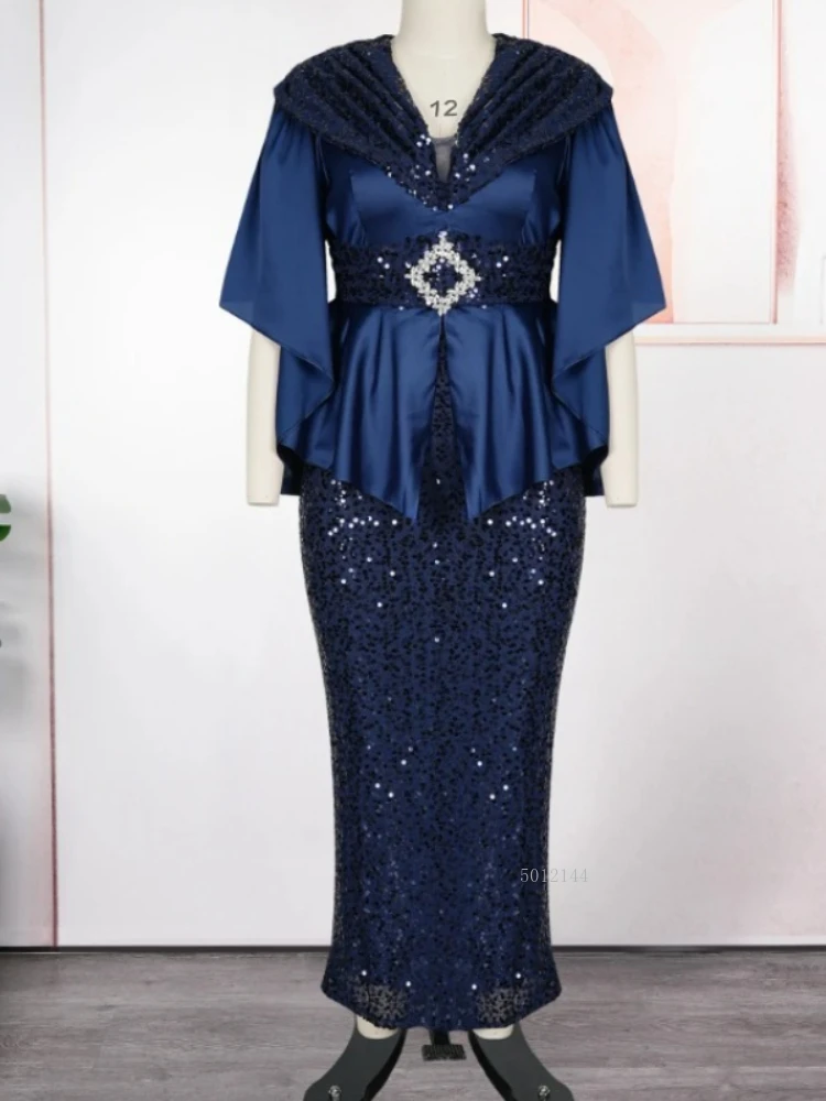 

Plus Size Evening Dresses for Women African Luxury Gown Elegant Turkey Muslim Wedding Party Long Dress Ankara Sequin Robe 2026