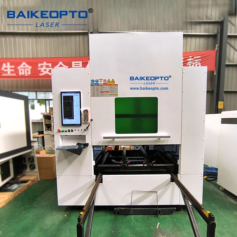 High Rigidity Mobile Platform BK-8080L-450XQ 800x800mm QCW Laser No Burrs Batch Processing