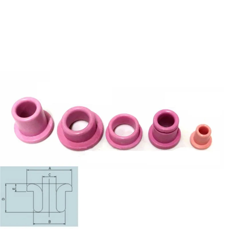 

100pcs Textile 96# Alumina Warp Knitting Machine Spare Parts Ceramic Eyelets Spinning Yarn Guide Grooved Eyelet