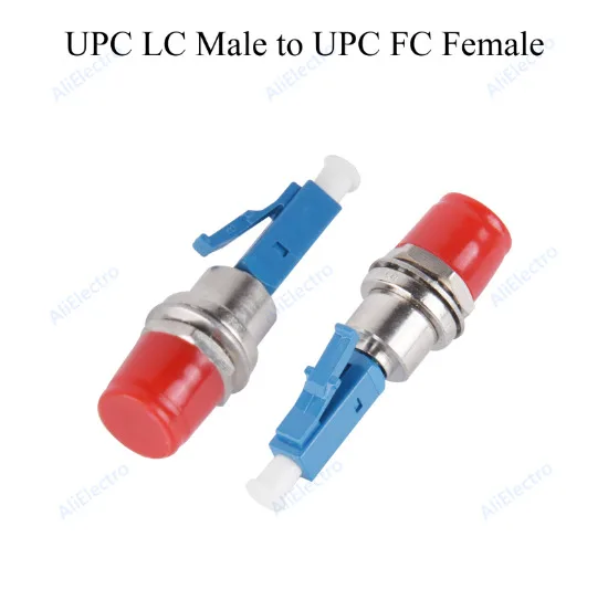 1pc Fiber Optic Adapter APC/UPC FC/LC/SC/ST Male/Female to UPC LC/SC/FC/ST Female Hybrid Connector Adapter Single-mode Converter