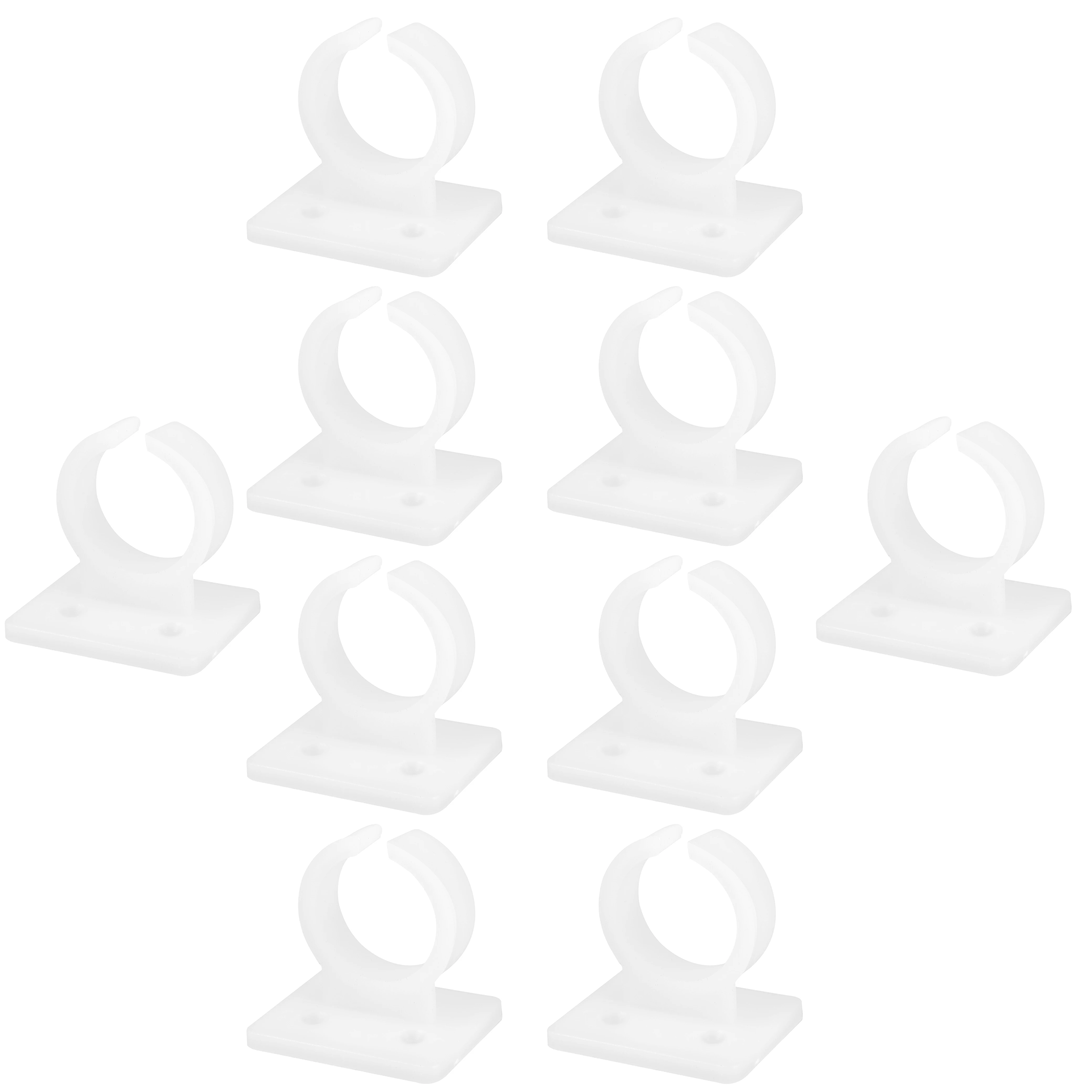 

10pcs Microphone Clip Universal Square Holder Wall Mount Bracket Durable Plastic Mic Stand Clamp Concert Meeting Recording