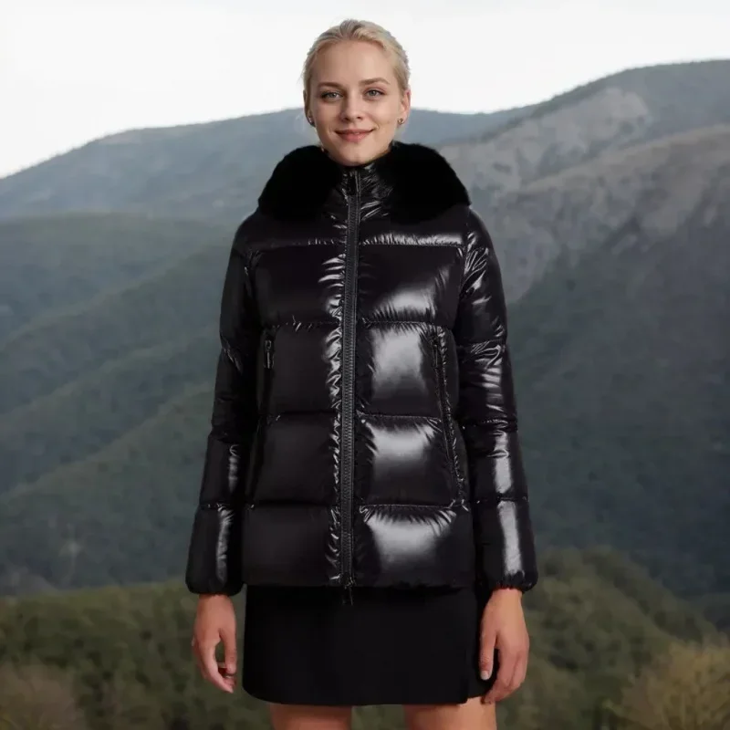 Doudoune en duvet d'oie pour femme, veste d'hiver MonAlexand* r, meilleur manteau d'hiver pour femme, fermeture éclair optique, combinaison de loisirs à la mode, 90