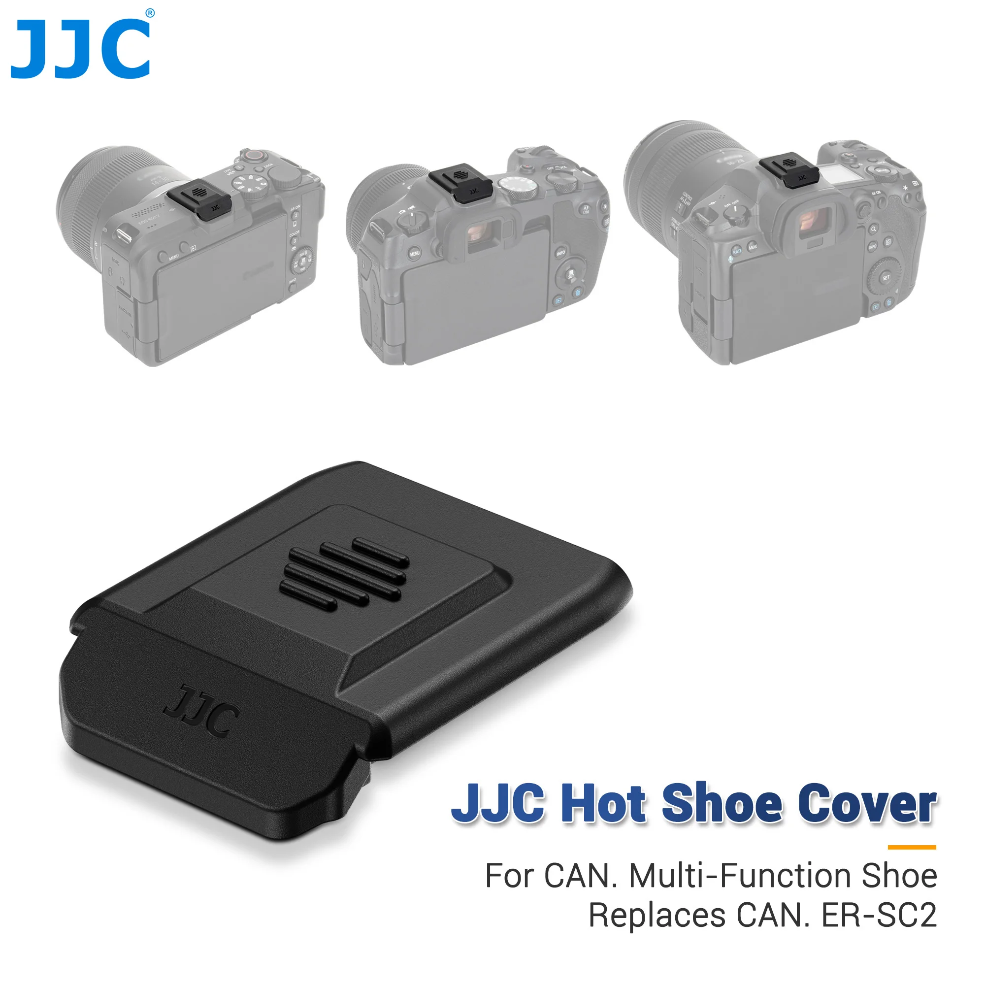 JJC Full Coverage Hot Shoe Cover for Canon R50 V PowerShot V1 R5II R6 V R6 Mark III II R10 R8 R7 R5C R3 R1 Replaces ER-SC2