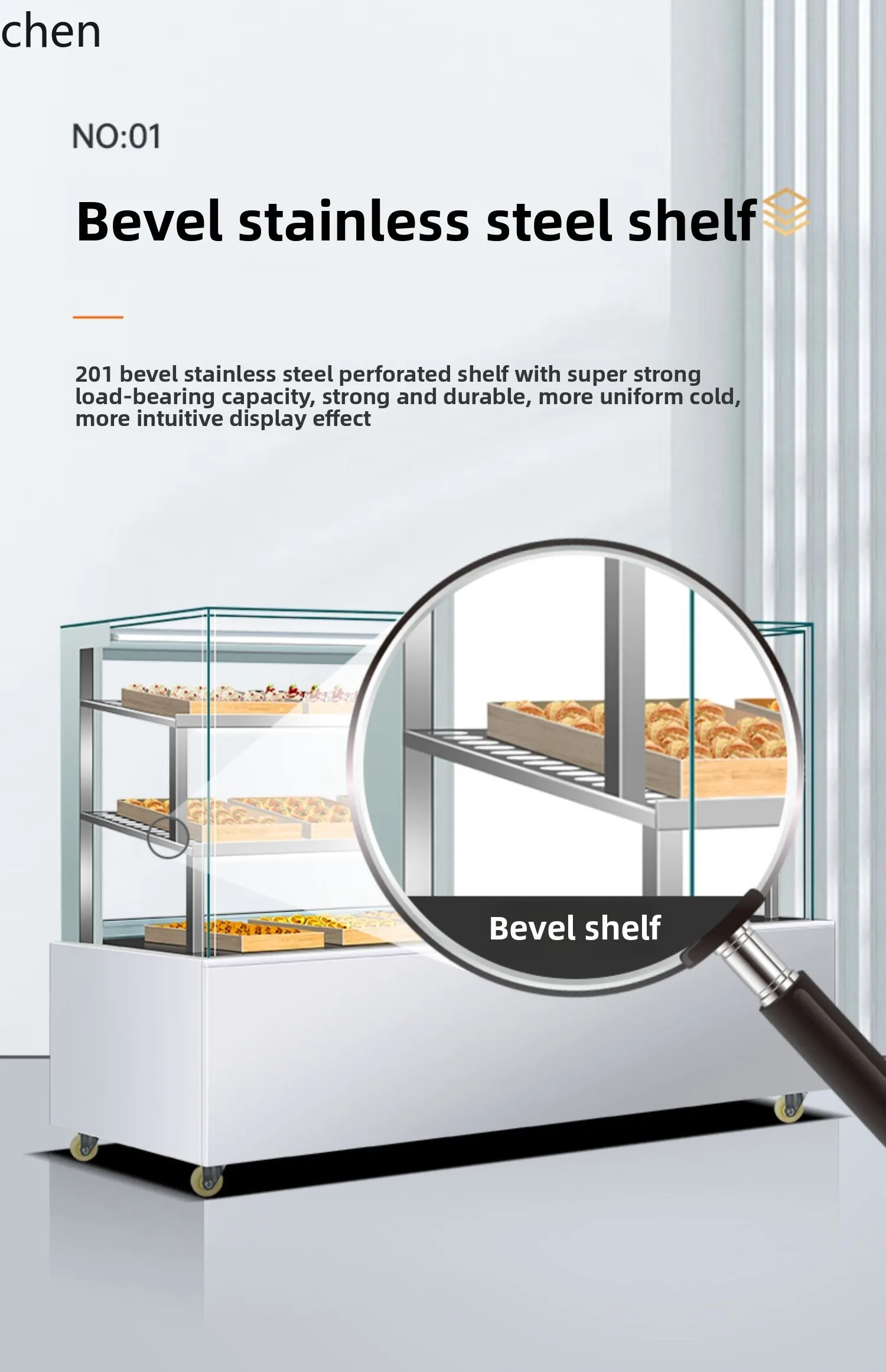 ZML Armadietto per pasticceria cinese Vetrina per torte Pasticceria commerciale Bevande refrigerate Frutta Armadietto per la conservazione della freschezza