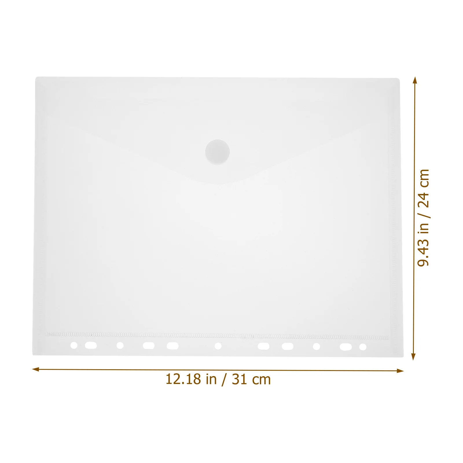 

4 Pcs File Folder Sticker Button Design Bags Document Envelope Holder Receipt Pp Plastic Transparent
