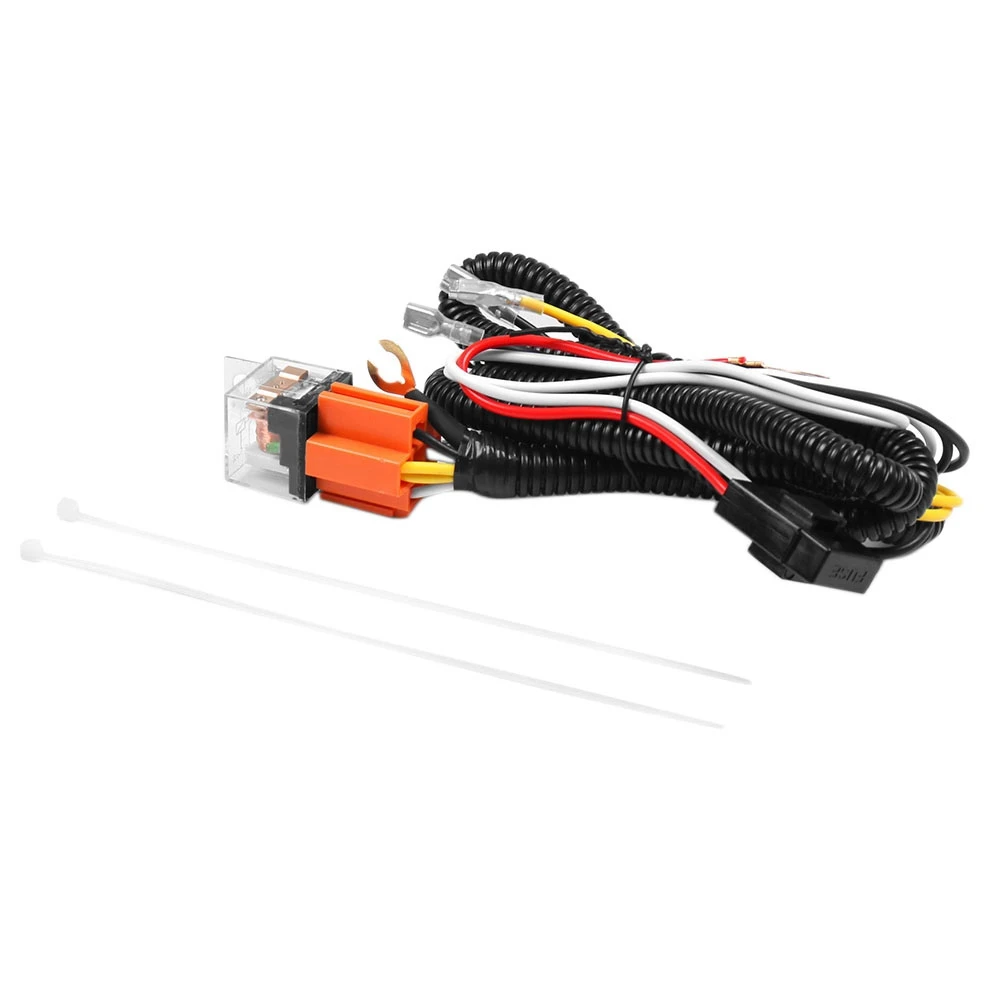 Kit de arnés de cableado de relé de bocina de 12V, montaje en rejilla, bocina de tono de explosión, enchufe de arnés de cableado para coche, camión, accesorios universales